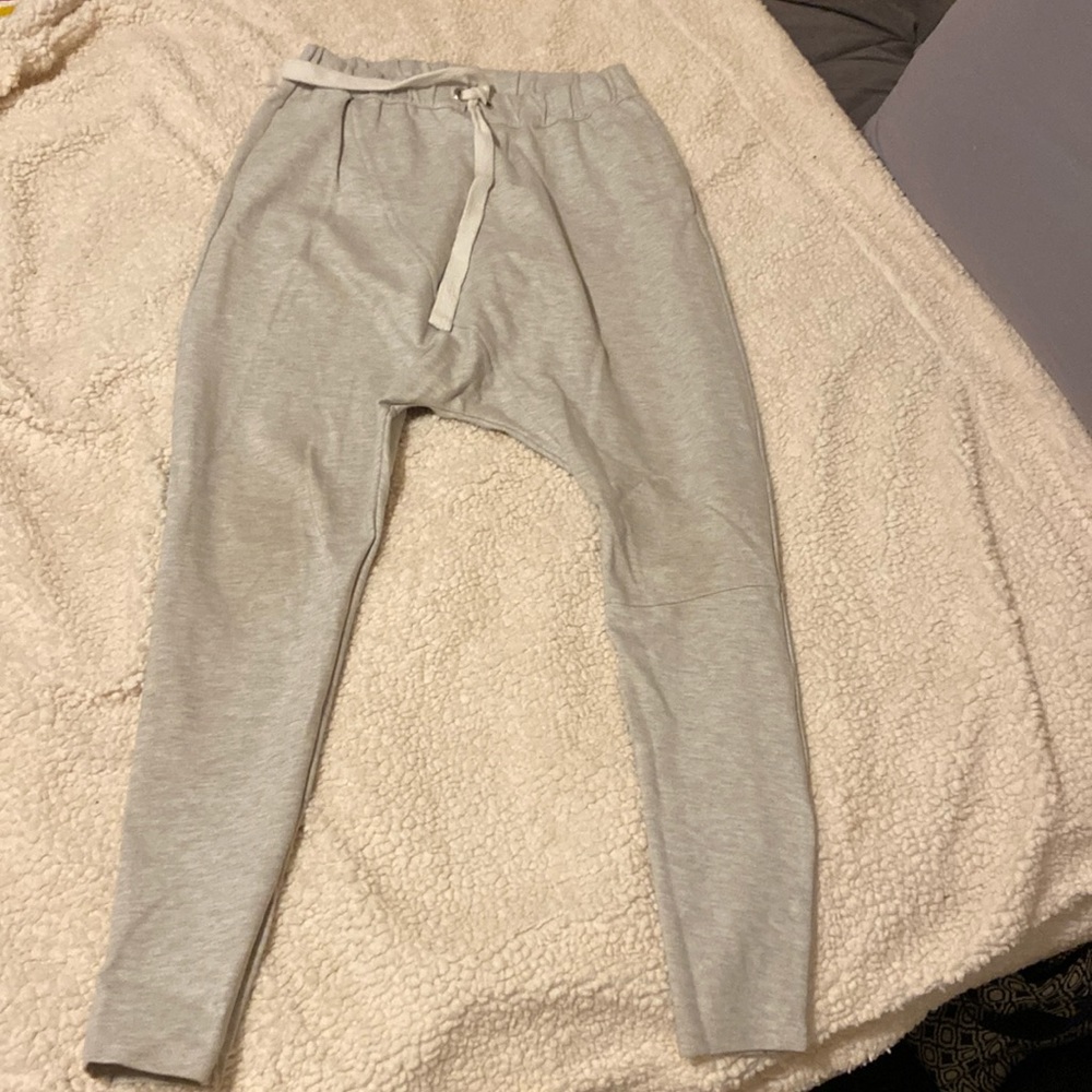 Gray drop crotch sweatpants pants -small by The Fifth Label
